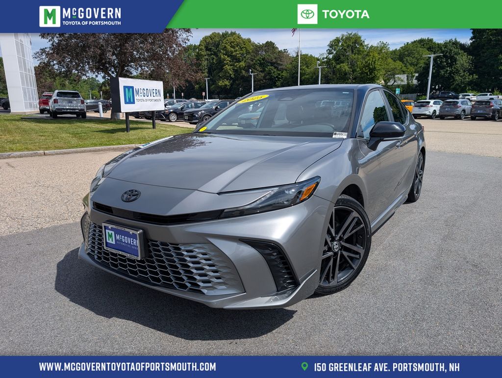 Midnight Black Metallic 2025 Toyota Camry Sedan All-Wheel Drive Continuously Variable Transmission