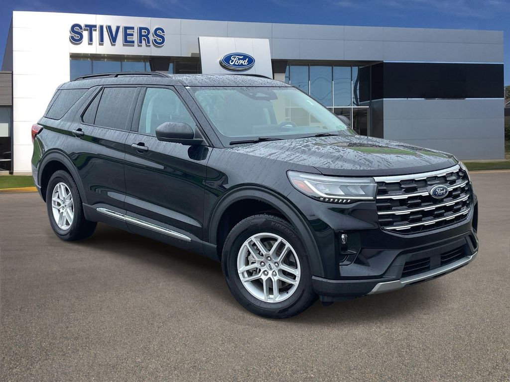 Black Metallic 2025 Ford Explorer SUV / Crossover Rear-Wheel Drive Automatic