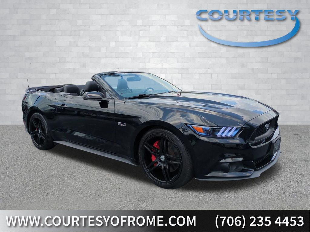 Shadow Black 2017 Ford Mustang Convertible Rear-Wheel Drive 6-Speed Automatic