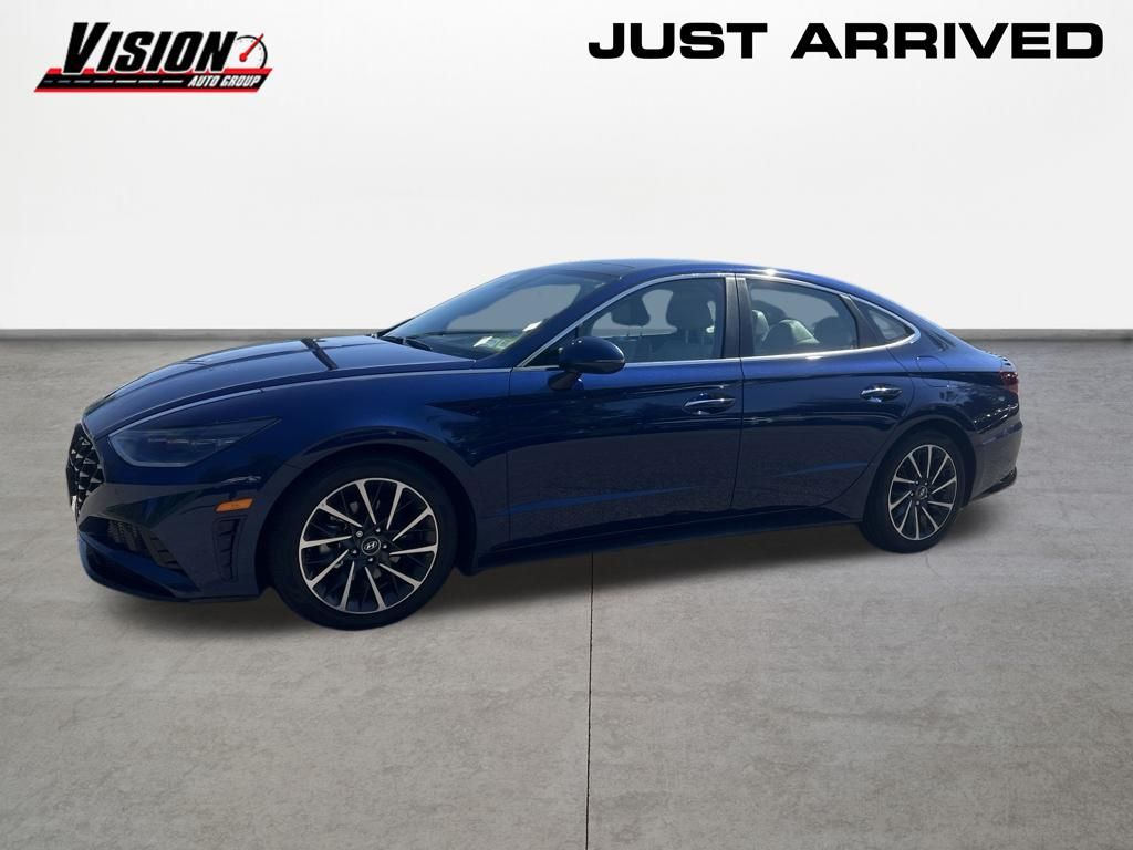 Stormy Blue 2020 Hyundai Sonata Sedan Front-Wheel Drive 8-Speed Automatic Overdrive