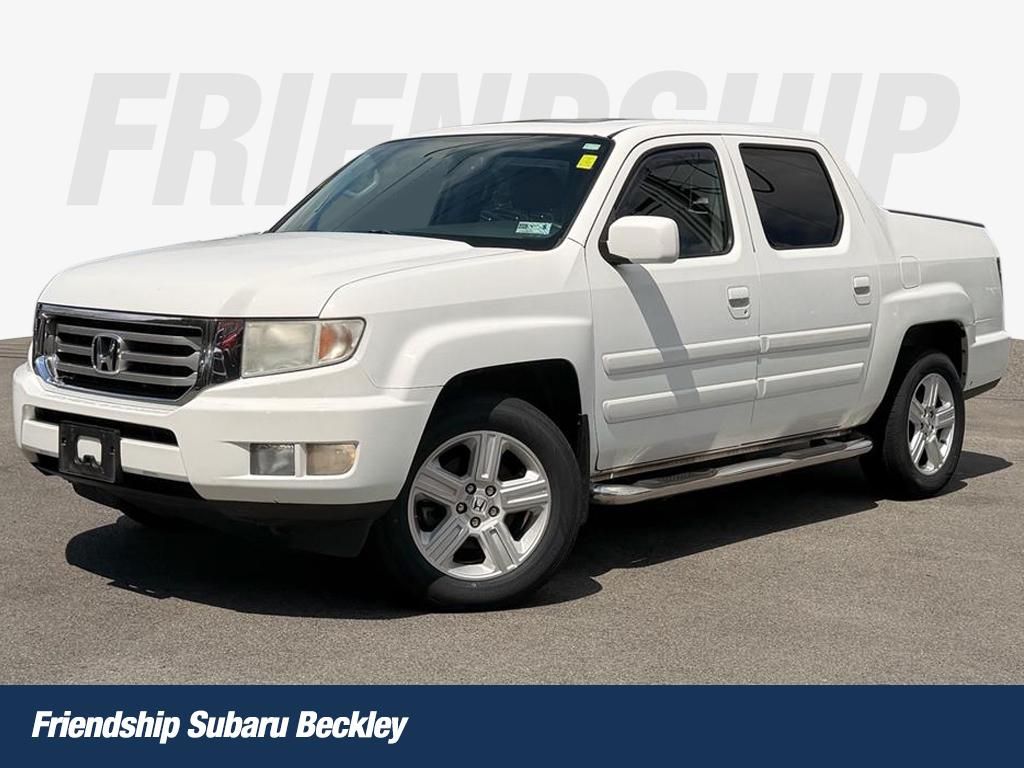 Taffeta White 2014 Honda Ridgeline RTL Pickup Truck Four-Wheel Drive 5-Speed Automatic