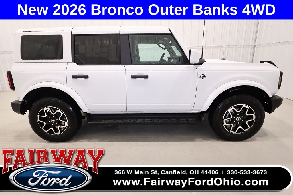 Oxford White 2026 Ford Bronco Outer Banks 4-Door 4WD SUV / Crossover Four-Wheel Drive Automatic
