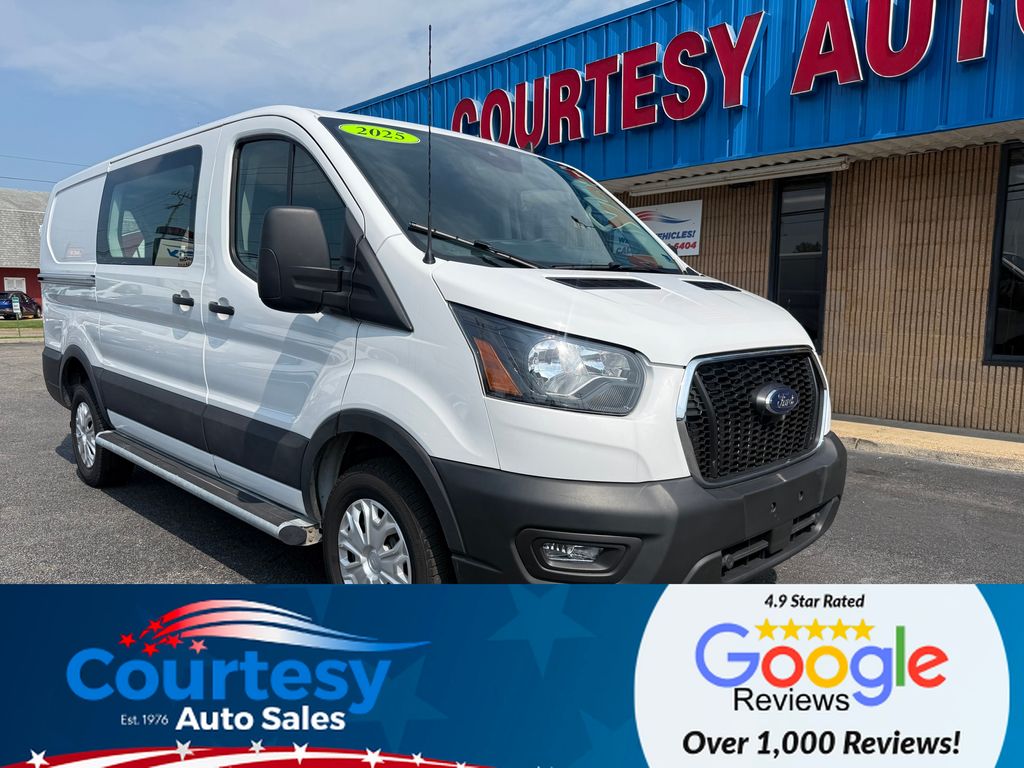 Oxford White 2025 Ford Transit Cargo Van Rear-Wheel Drive 