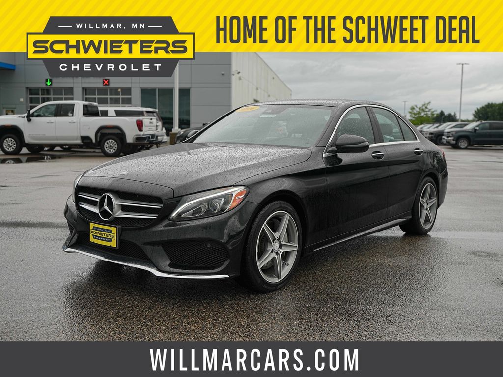 Black 2016 Mercedes-Benz C-Class Sedan All-Wheel Drive 7-Speed Automatic