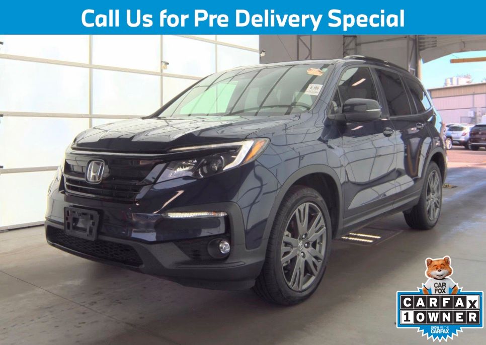 Blue 2022 Honda Pilot Sport AWD SUV / Crossover All-Wheel Drive 9-Speed Automatic