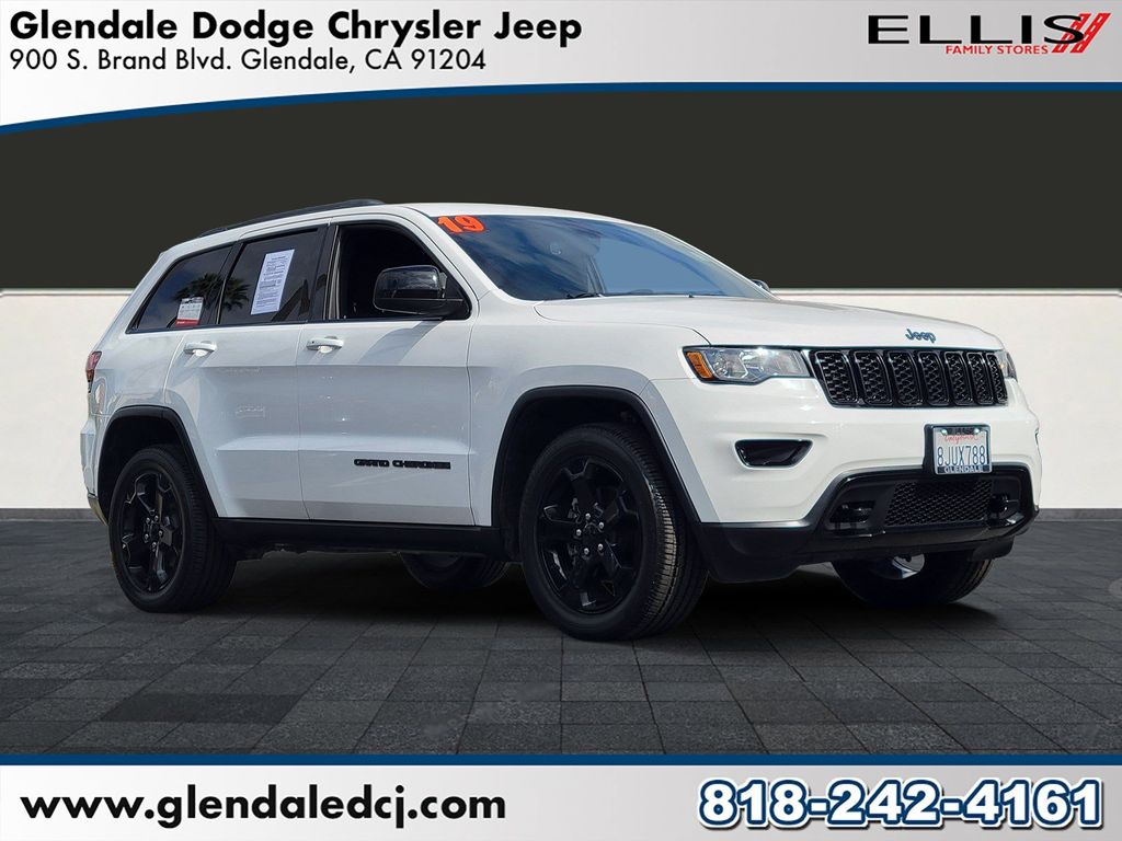 Bright White Clearcoat 2019 Jeep Grand Cherokee SUV / Crossover Four-Wheel Drive 8-Speed Automatic