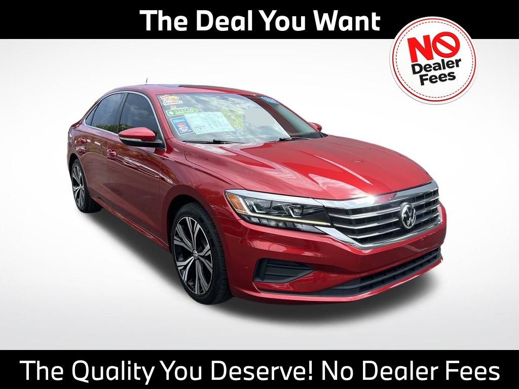 Aurora Red Metallic 2022 Volkswagen Passat Sedan Front-Wheel Drive 6-Speed Automatic