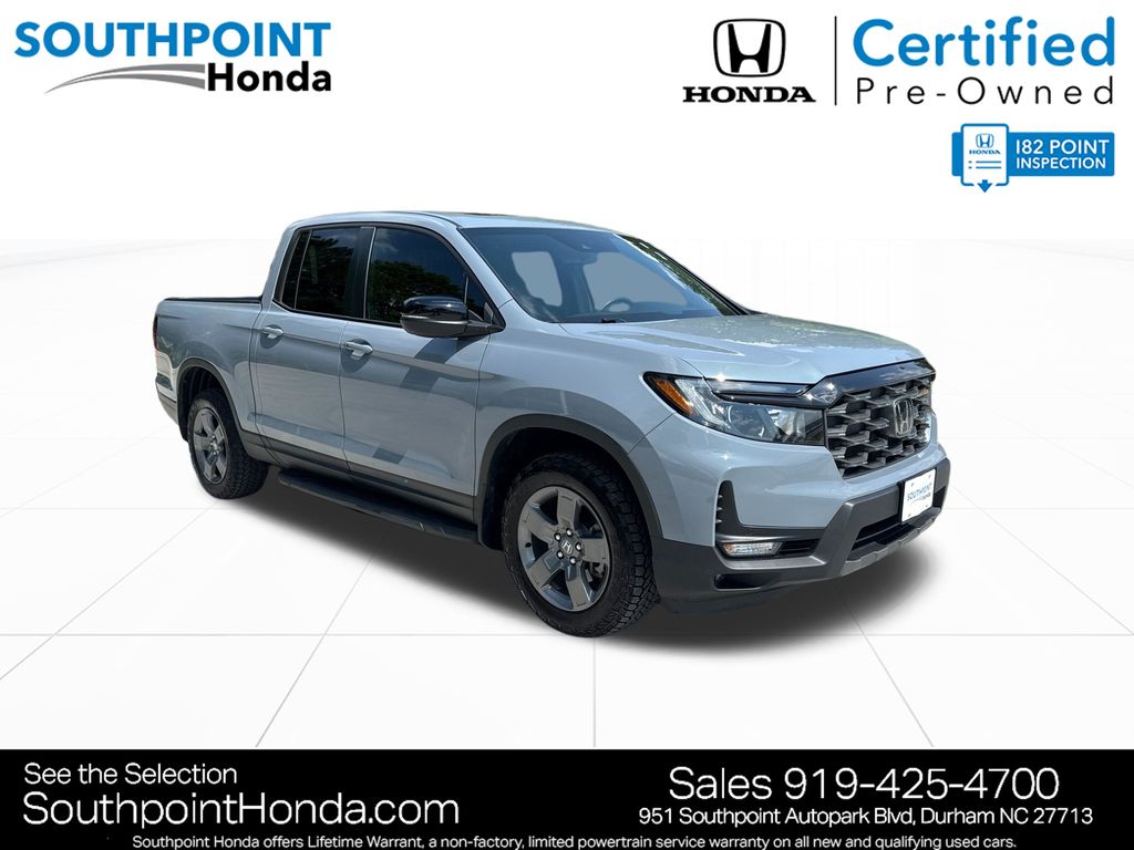 Sonic Gray Pearl 2025 Honda Ridgeline Pickup Truck All-Wheel Drive 9-Speed Automatic