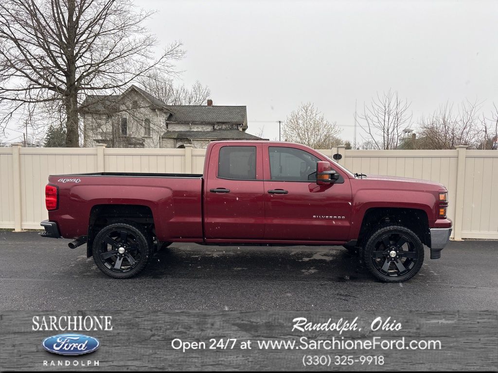 Red (Deep Ruby Metallic) 2014 Chevrolet Silverado 1500 LT Double Cab 4WD Pickup Truck Four-Wheel Drive 6-Speed Automatic Overdrive