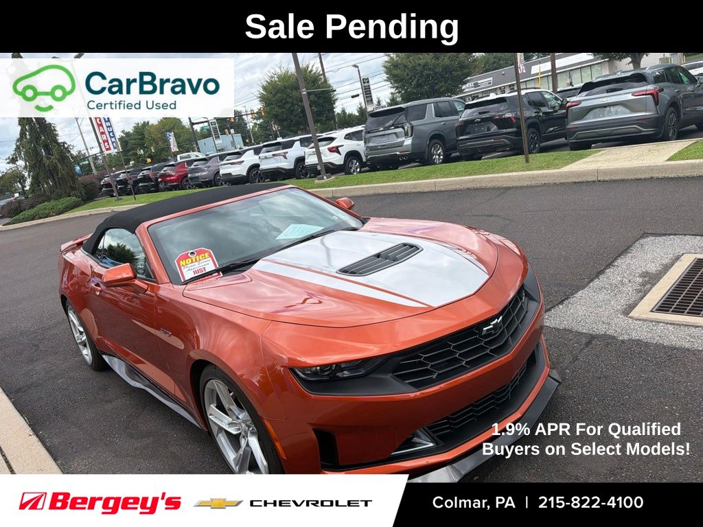 Vivid Orange Metallic 2024 Chevrolet Camaro Convertible Rear-Wheel Drive Automatic