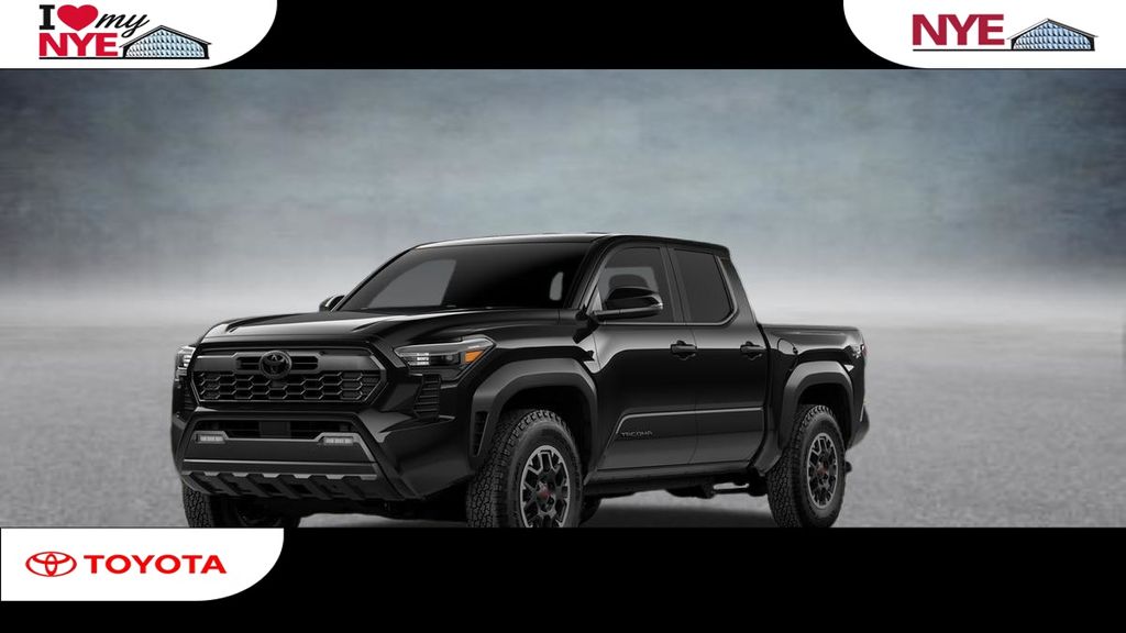 Black 2026 Toyota Tacoma TRD Off-Road Double Cab 4WD Pickup Truck Four-Wheel Drive 8-Speed Automatic