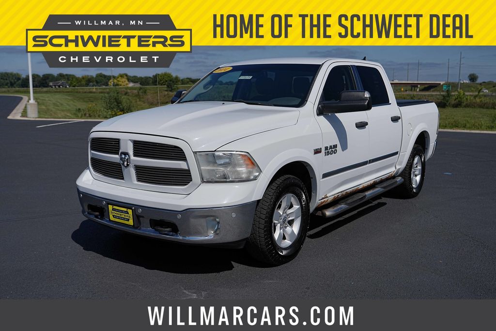 Bright White Clearcoat 2014 RAM 1500 Pickup Truck Four-Wheel Drive 8-Speed Automatic