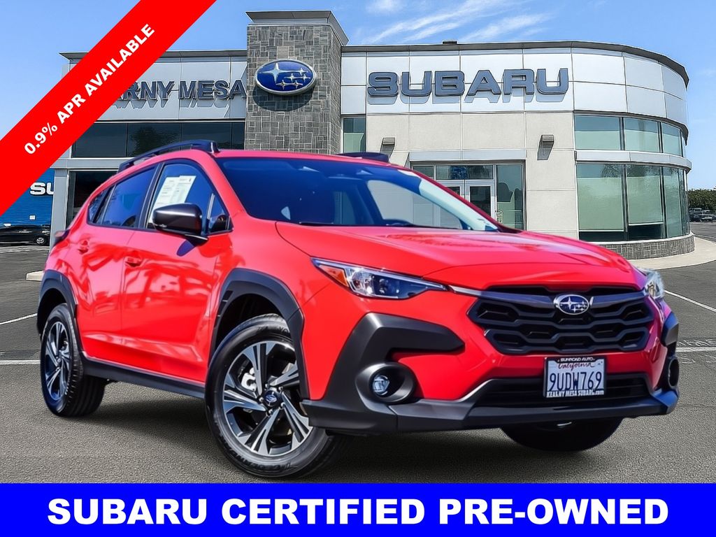 Pure Red 2025 Subaru Crosstrek Premium AWD SUV / Crossover All-Wheel Drive Continuously Variable Transmission