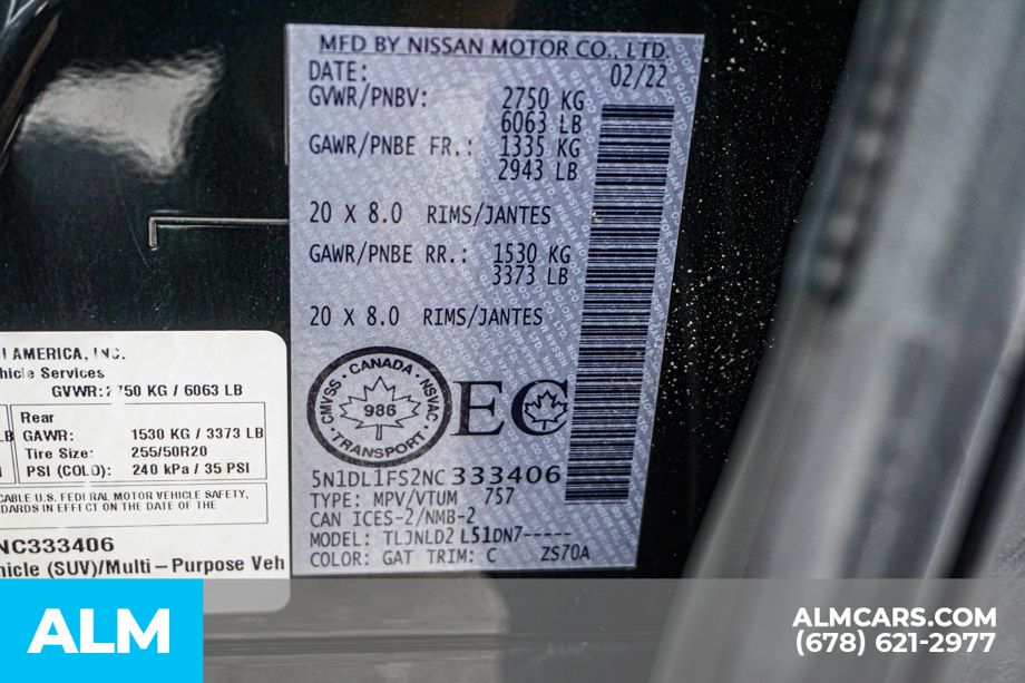 Used 2022 Black INFINITI LUXE image 63