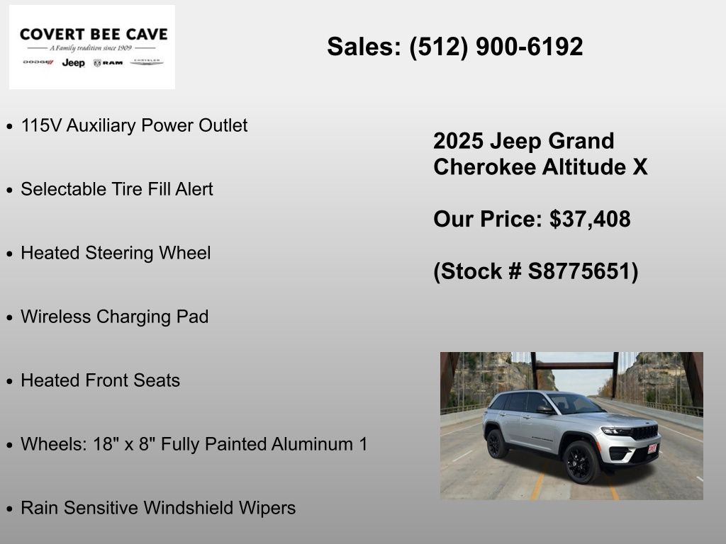 New Car 2025 Jeep Grand Cherokee  For Sale Under $40,000 In Austin, Texas