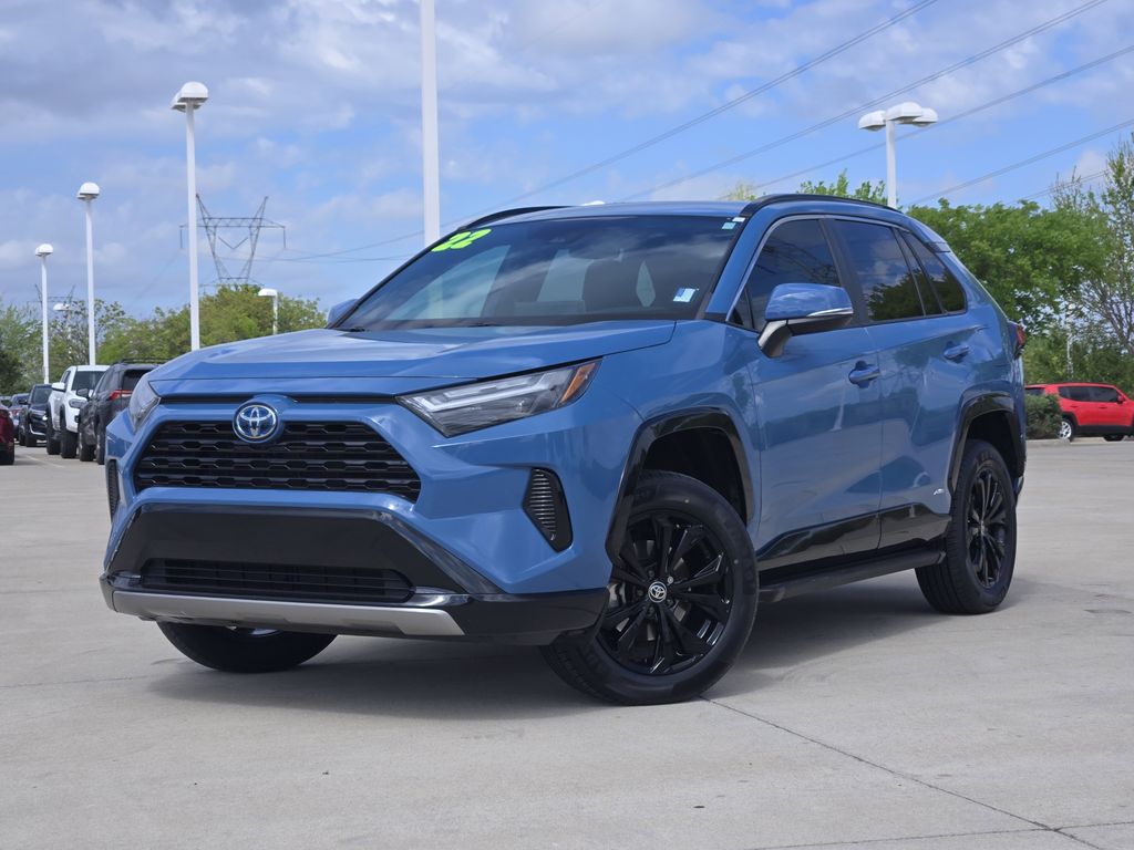 Cavalry Blue 2022 Toyota RAV4 Hybrid SE AWD SUV / Crossover All-Wheel Drive Continuously Variable Transmission
