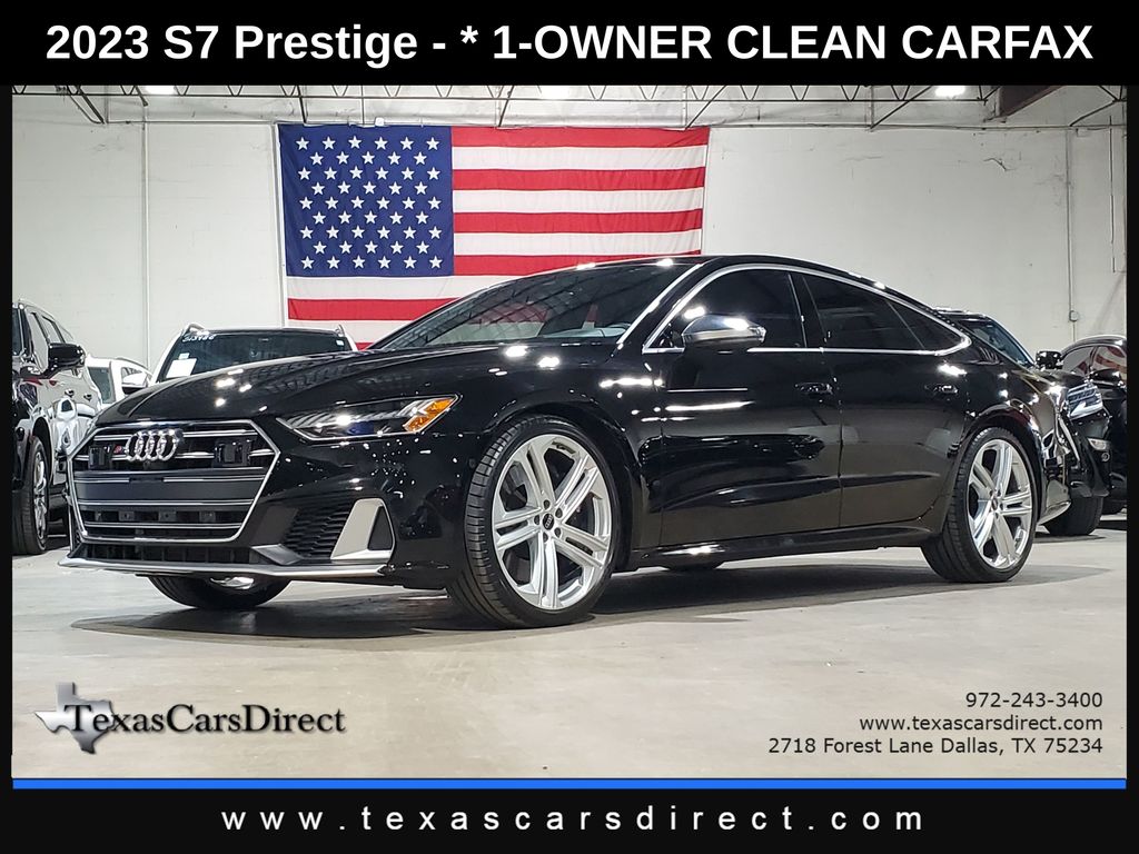 Mythos Black Metallic 2023 Audi S7 Sedan All-Wheel Drive 8-Speed Automatic