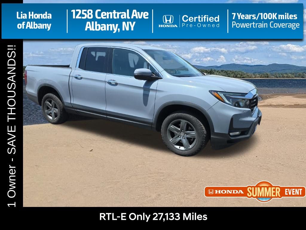 Sonic Gray Pearl 2023 Honda Ridgeline Pickup Truck All-Wheel Drive 9-Speed Automatic