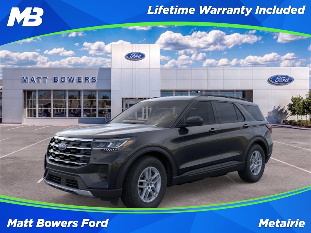 Agate Black Metallic 2026 Ford Explorer SUV / Crossover Rear-Wheel Drive Automatic