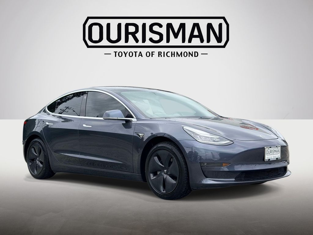 Midnight Silver Metallic 2020 Tesla Model 3 Standard Range AWD Sedan All-Wheel Drive 1-Speed Automatic