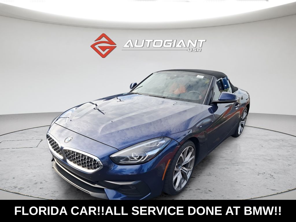 Mediterranean Blue Metallic 2020 BMW Z4 Convertible 8-Speed Automatic
