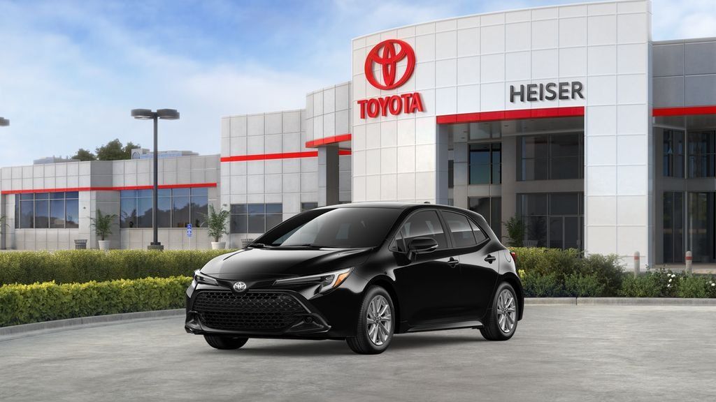 Midnight Black Metallic 2026 Toyota Corolla Hatchback Hatchback Front-Wheel Drive Continuously Variable Transmission