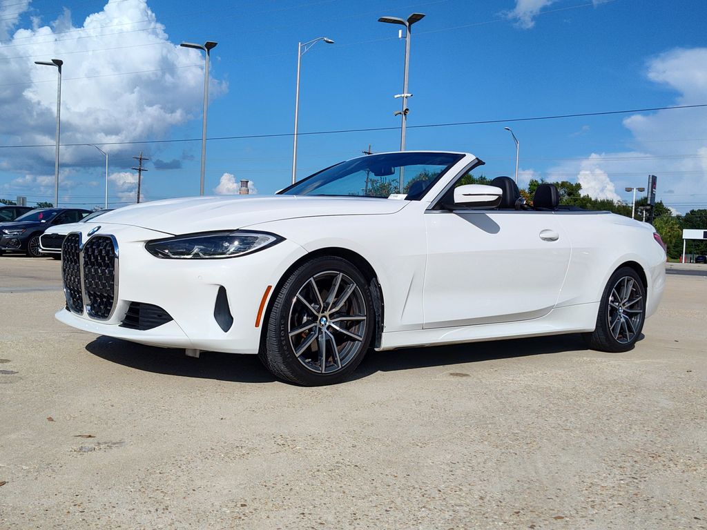 Alpine White 2024 BMW 4 Series Convertible Rear-Wheel Drive 8-Speed Automatic