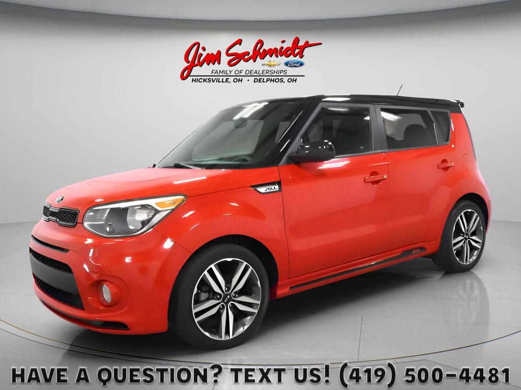 Inferno Red w/Black Roof 2019 Kia Soul Wagon Front-Wheel Drive 6-Speed Automatic
