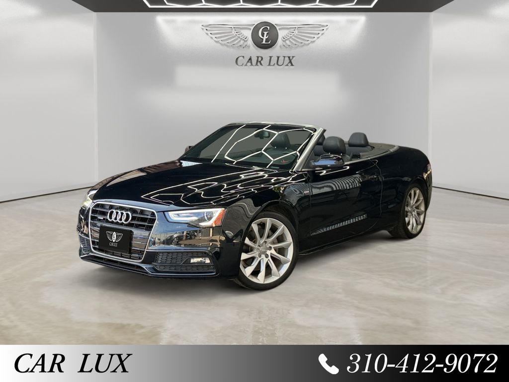 Black 2015 Audi A5 Convertible All-Wheel Drive 8-Speed Automatic