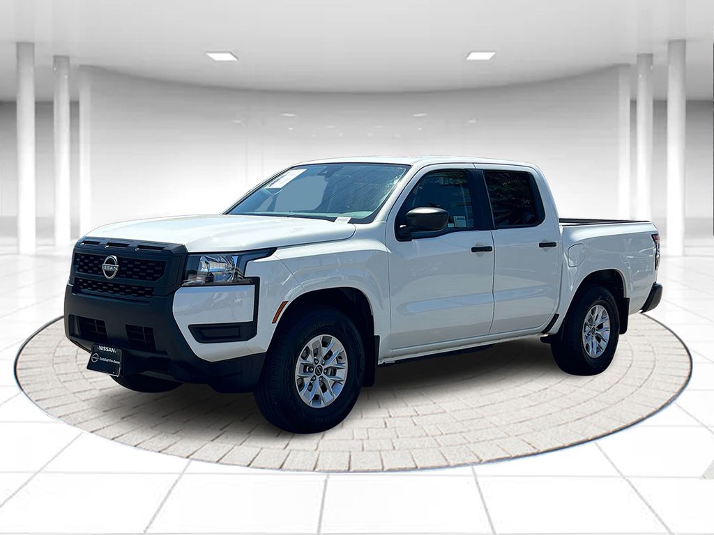 Glacier White 2025 Nissan Frontier Pickup Truck 4X2 9-Speed Automatic Overdrive
