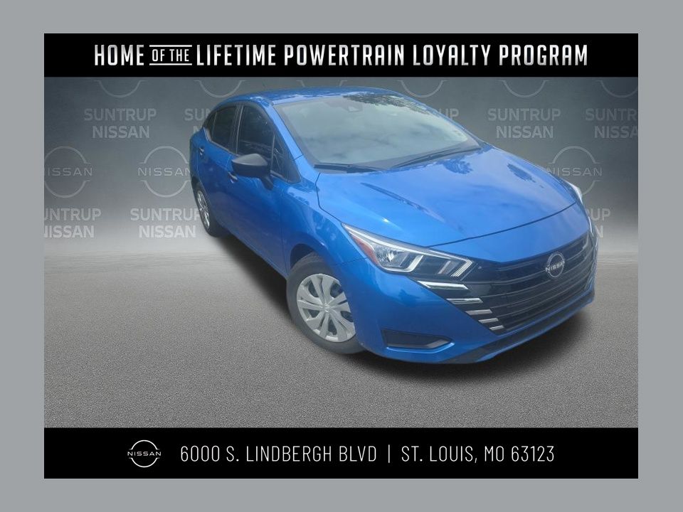 Electric Blue Metallic 2023 Nissan Versa S FWD Sedan Front-Wheel Drive Continuously Variable Transmission