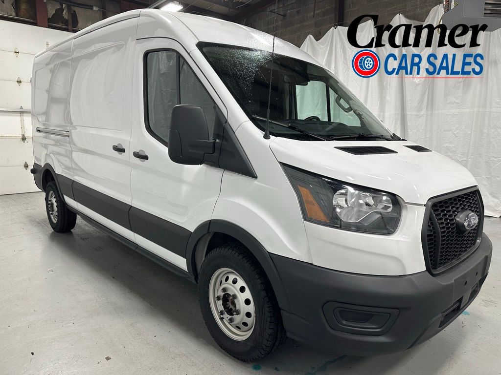 Oxford White 2024 Ford Transit Cargo 250 Medium Roof LB AWD Van All-Wheel Drive