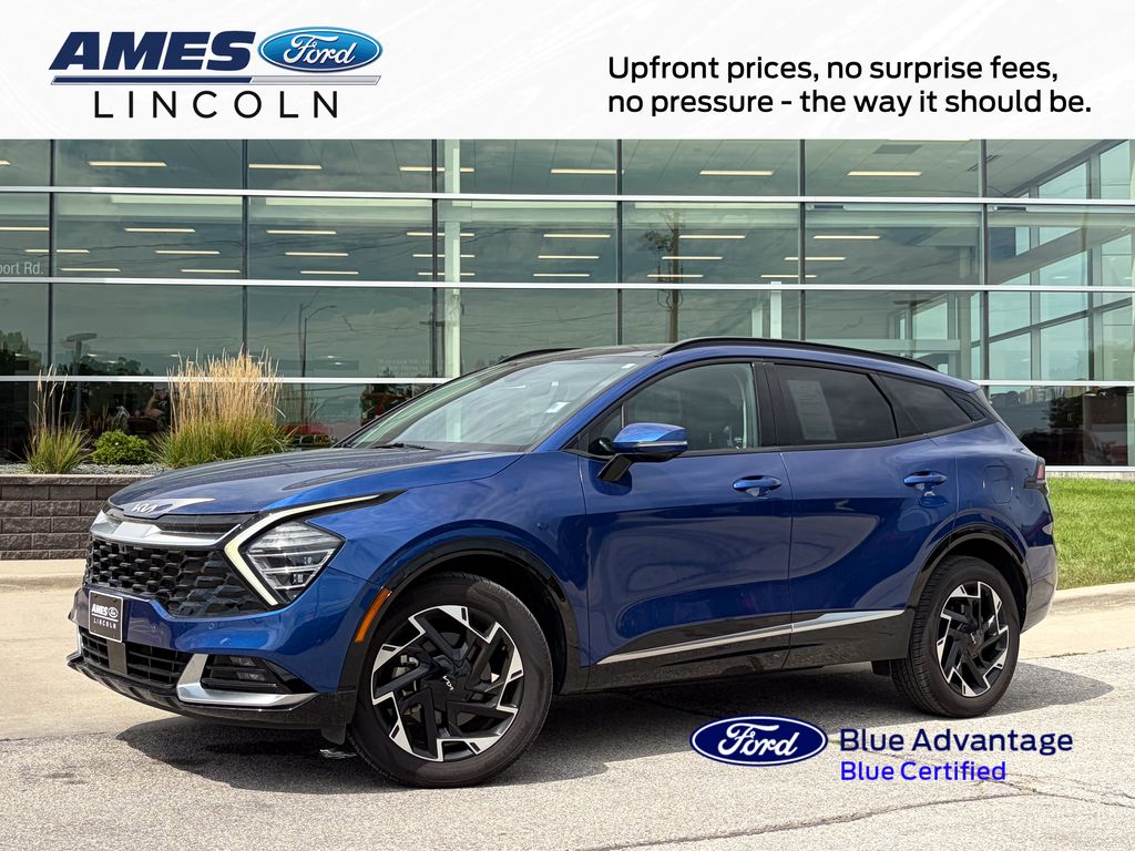 Sapphire Blue 2023 Kia Sportage SUV / Crossover All-Wheel Drive 8-Speed Automatic