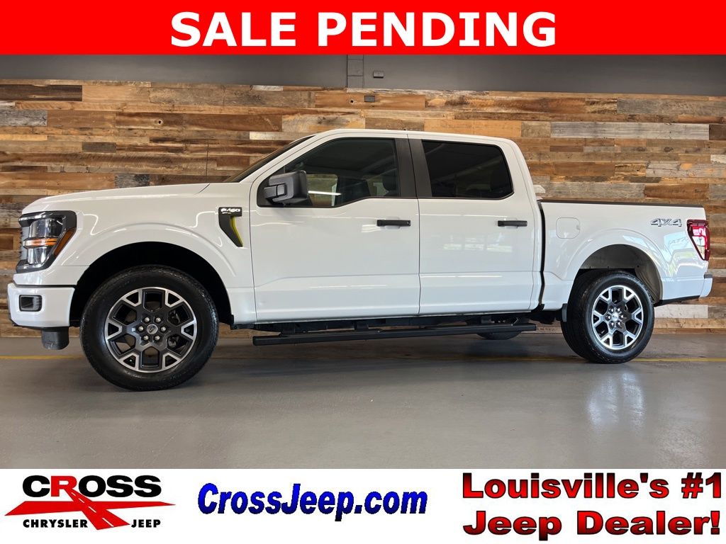 Oxford White 2024 Ford F-150 STX SuperCrew 4WD Pickup Truck Four-Wheel Drive Automatic