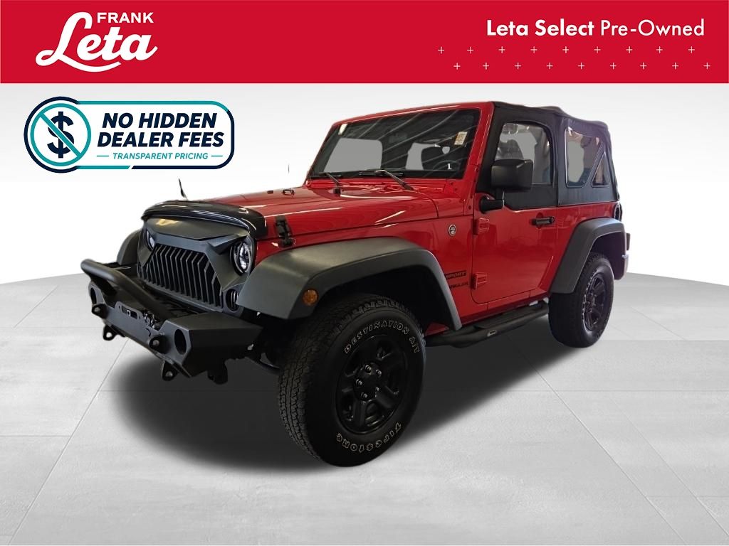 Firecracker Red Clearcoat 2017 Jeep Wrangler SUV / Crossover Four-Wheel Drive 6-Speed Manual