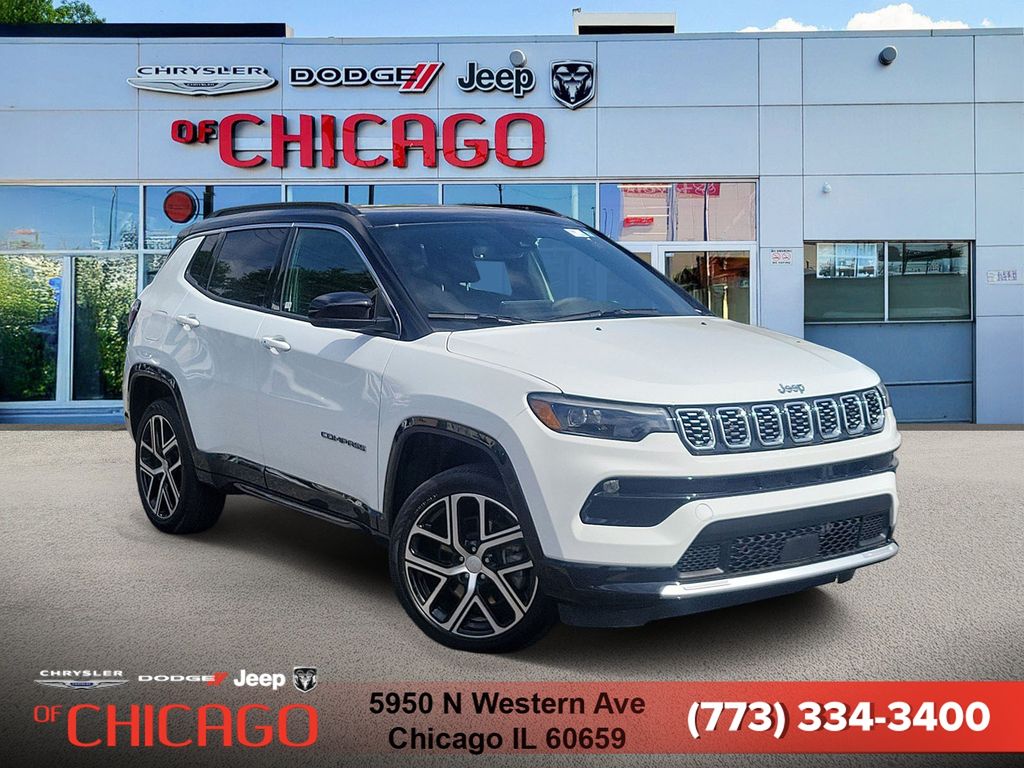 Bright White Clearcoat 2024 Jeep Compass SUV / Crossover Four-Wheel Drive 8-Speed Automatic