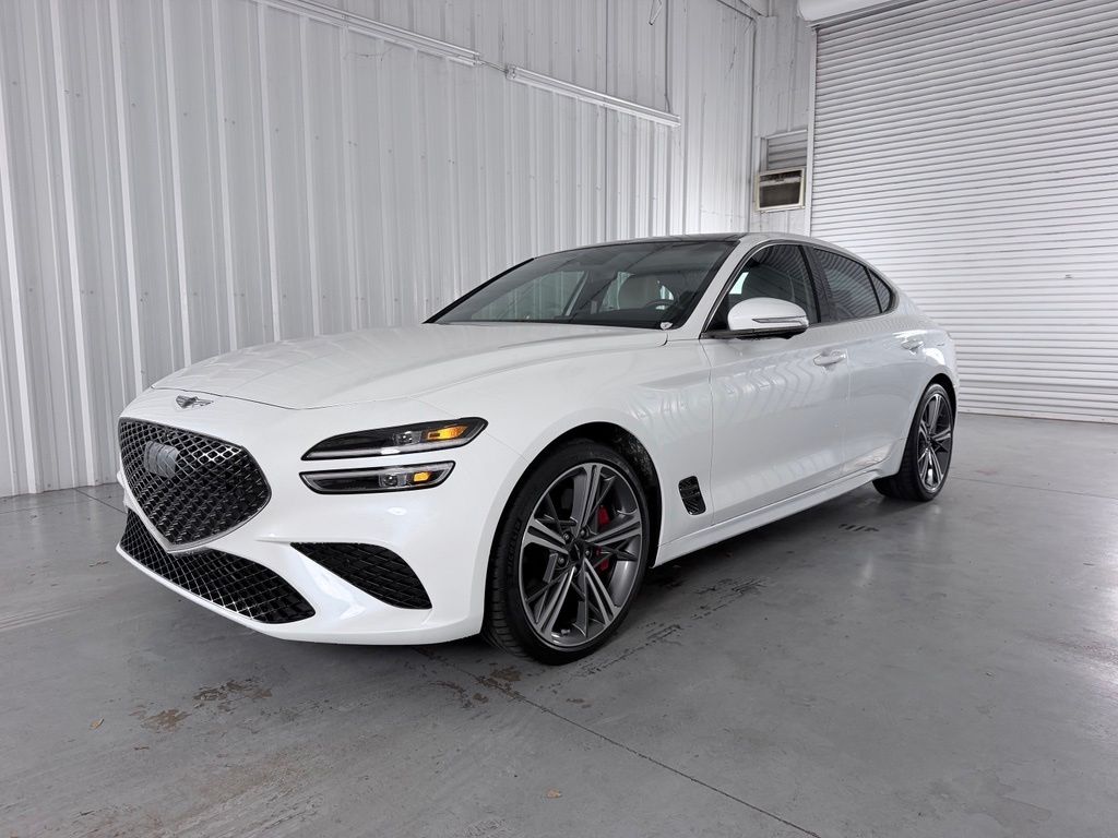 Uyuni White 2025 Genesis G70 Sedan Rear-Wheel Drive 8-Speed Automatic