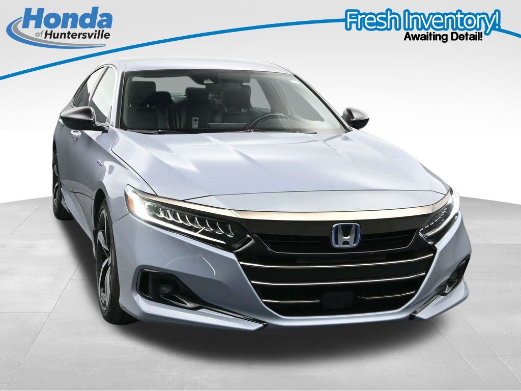 Sonic Gray Pearl 2022 Honda Accord Hybrid Sport FWD Sedan Front-Wheel Drive Continuously Variable Transmission
