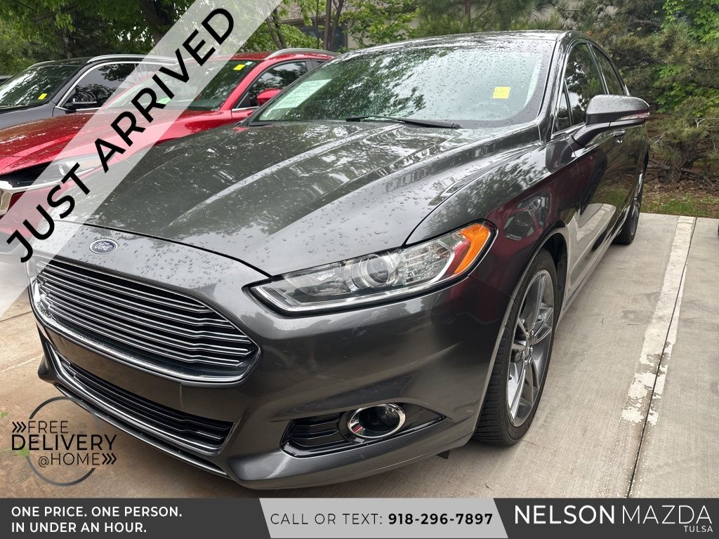 Gray (Magnetic) 2016 Ford Fusion Titanium Sedan Front-Wheel Drive 6-Speed Automatic
