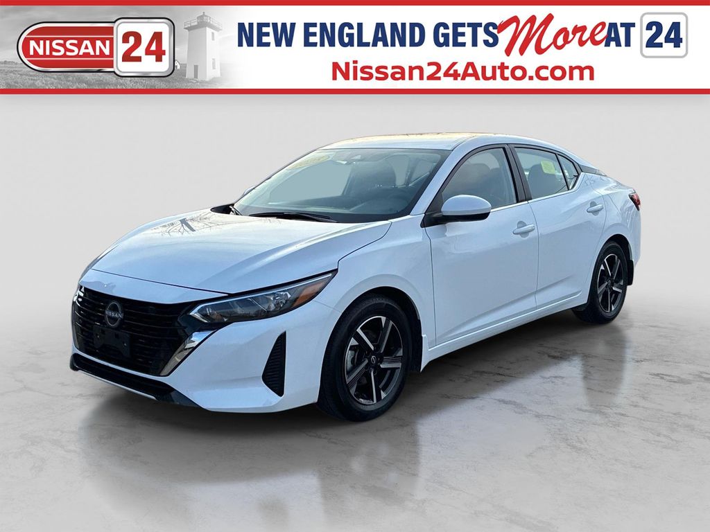 White (Fresh Powder) 2025 Nissan Sentra SV FWD Sedan Front-Wheel Drive Continuously Variable Transmission