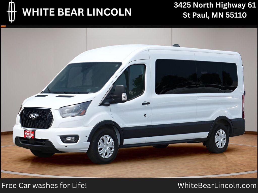Oxford White 2026 Ford Transit Passenger Van Rear-Wheel Drive