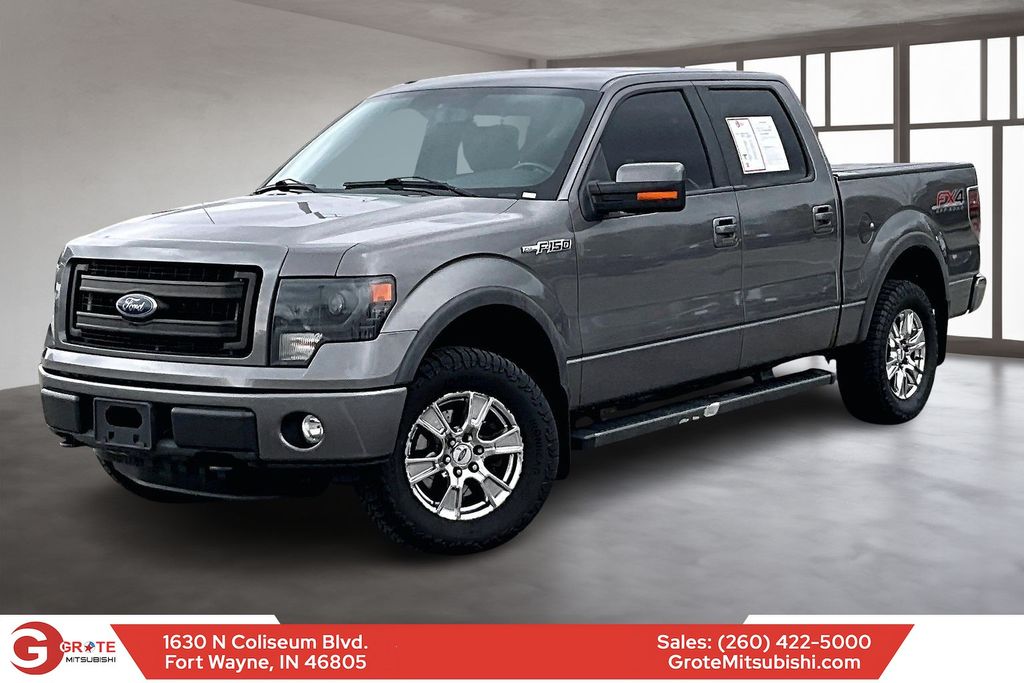 Gray 2014 Ford F-150 FX4 SuperCrew 4WD Pickup Truck Four-Wheel Drive 6-Speed Automatic