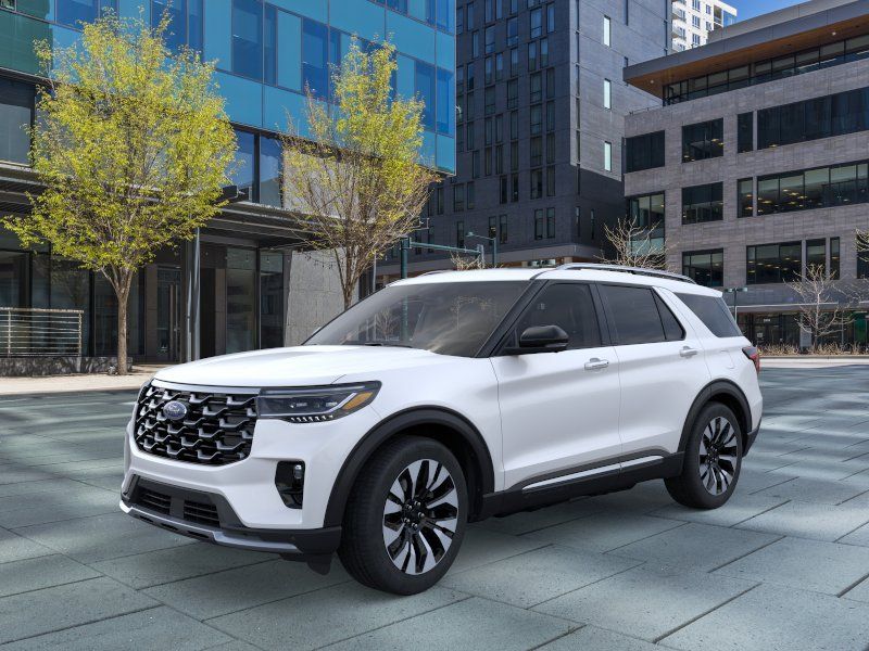 Star White Metallic Tri-Coat 2026 Ford Explorer SUV / Crossover All-Wheel Drive Automatic