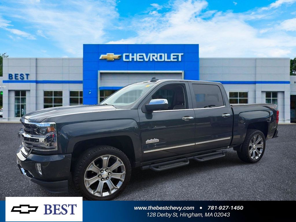 Gray (Graphite Metallic) 2018 Chevrolet Silverado 1500 Pickup Truck Four-Wheel Drive 8-Speed Automatic Overdrive
