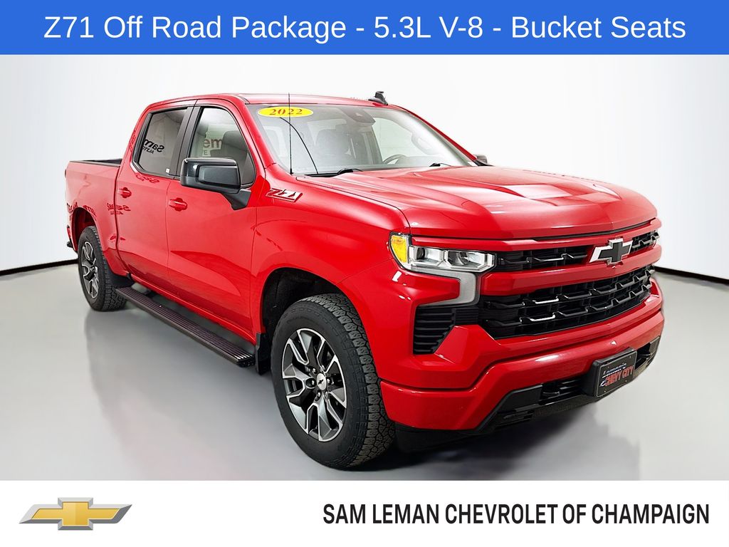 Red Hot 2022 Chevrolet Silverado 1500 RST Crew Cab 4WD Pickup Truck Four-Wheel Drive Automatic