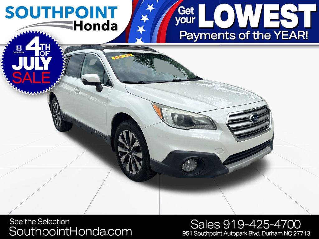 Crystal White Pearl 2015 Subaru Outback Wagon All-Wheel Drive Continuously Variable Transmission