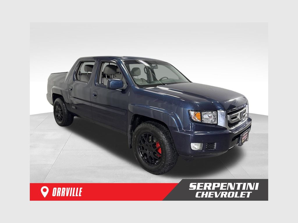 Blue 2010 Honda Ridgeline Pickup Truck Four-Wheel Drive 5-Speed Automatic