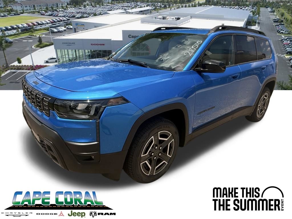 Hydro Blue Pearlcoat 2026 Jeep Cherokee SUV / Crossover Four-Wheel Drive Continuously Variable Transmission