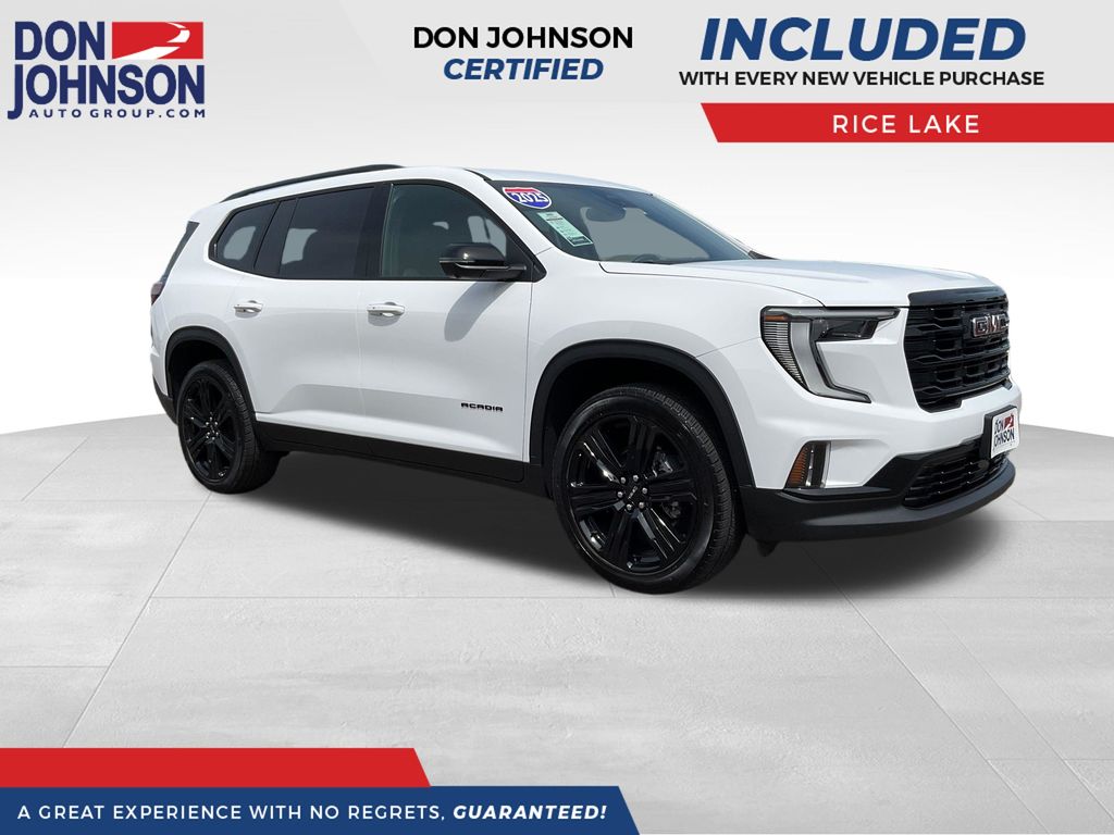 Summit White 2025 GMC Acadia Elevation AWD SUV / Crossover Four-Wheel Drive 8-Speed Automatic