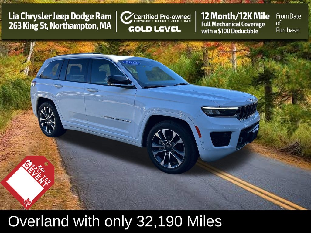 Bright White Clearcoat 2023 Jeep Grand Cherokee SUV / Crossover Four-Wheel Drive 8-Speed Automatic